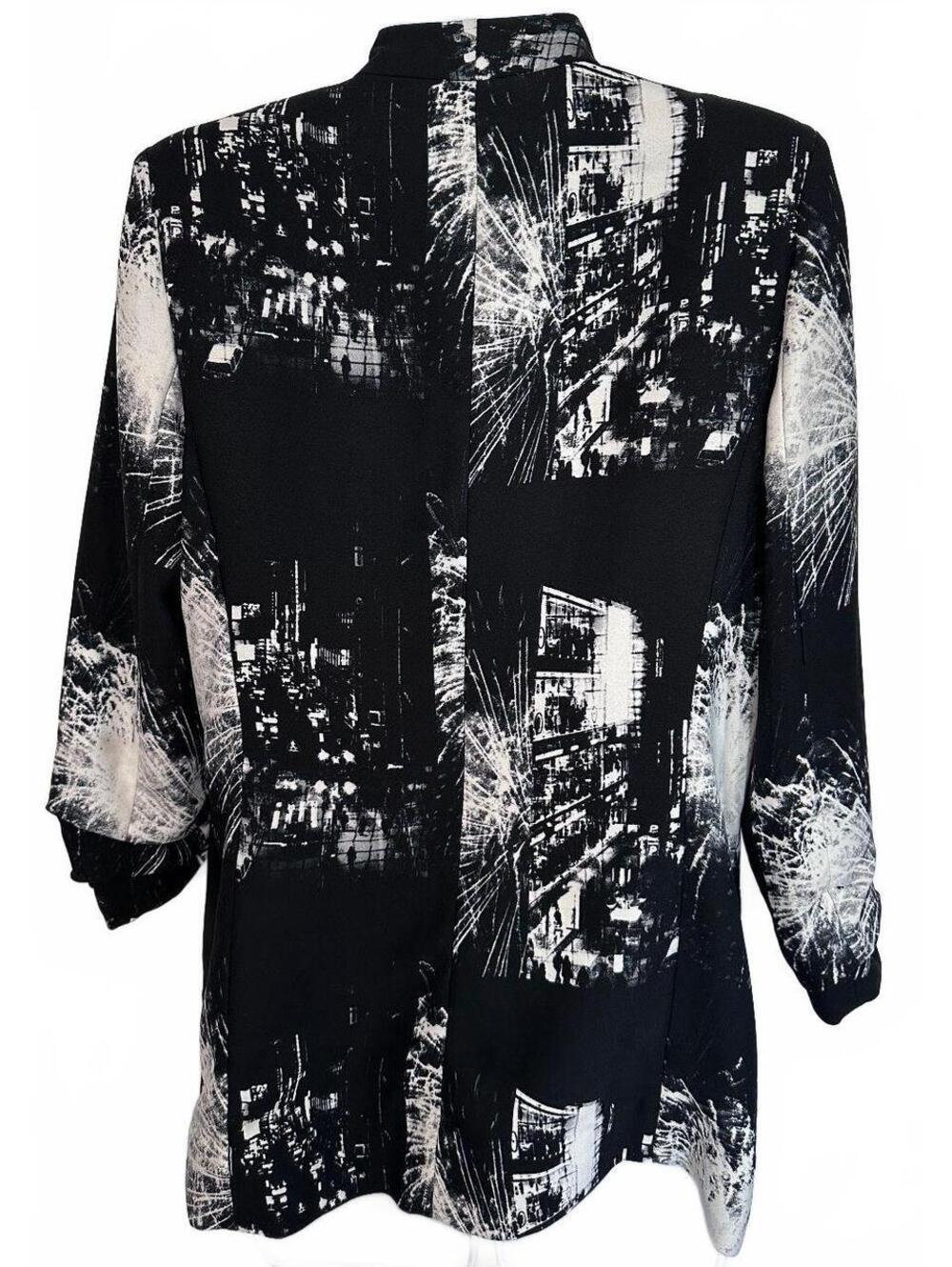 Aritzia Babaton Macauley Blazer Open Front City Lights Fireworks Jacket Size 6 - Picture 5 of 8